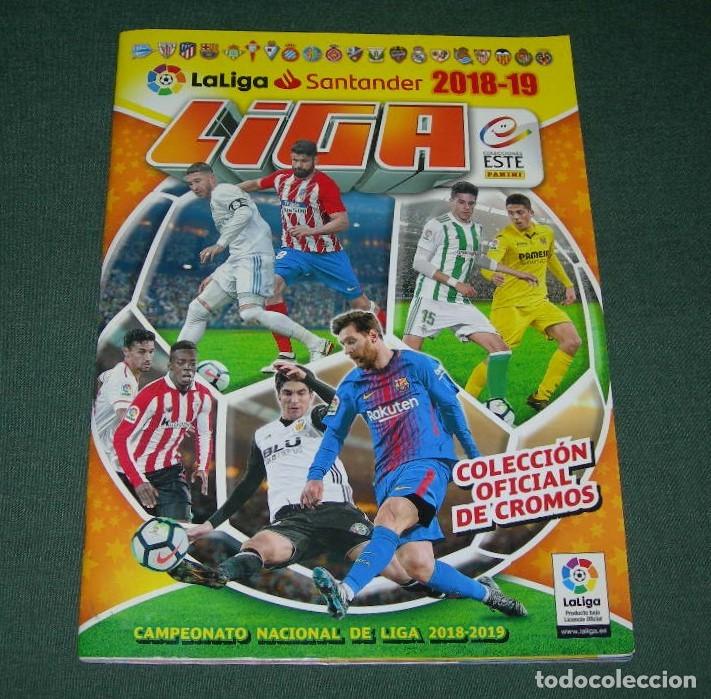 Vollst&auml;ndige Fu&szlig;ballsammelalben: &Aacute;LBUM LIGA F&Uacute;TBOL ESTE 18 19 COMPLETO* CON MUCHOS DOBLES Y FICHAJES - 2018 2019 -