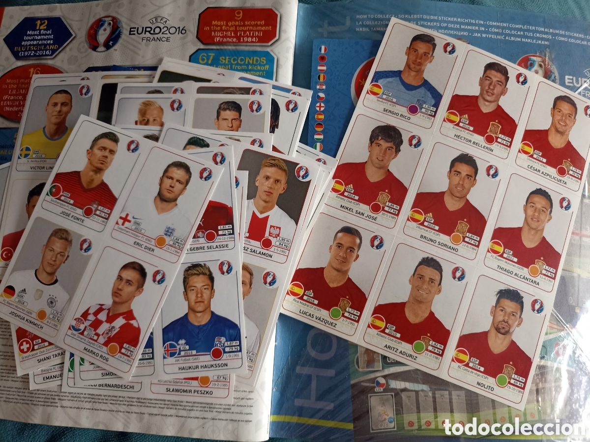 &Aacute;lbum de f&uacute;tbol completo: Euro2016 France album completo