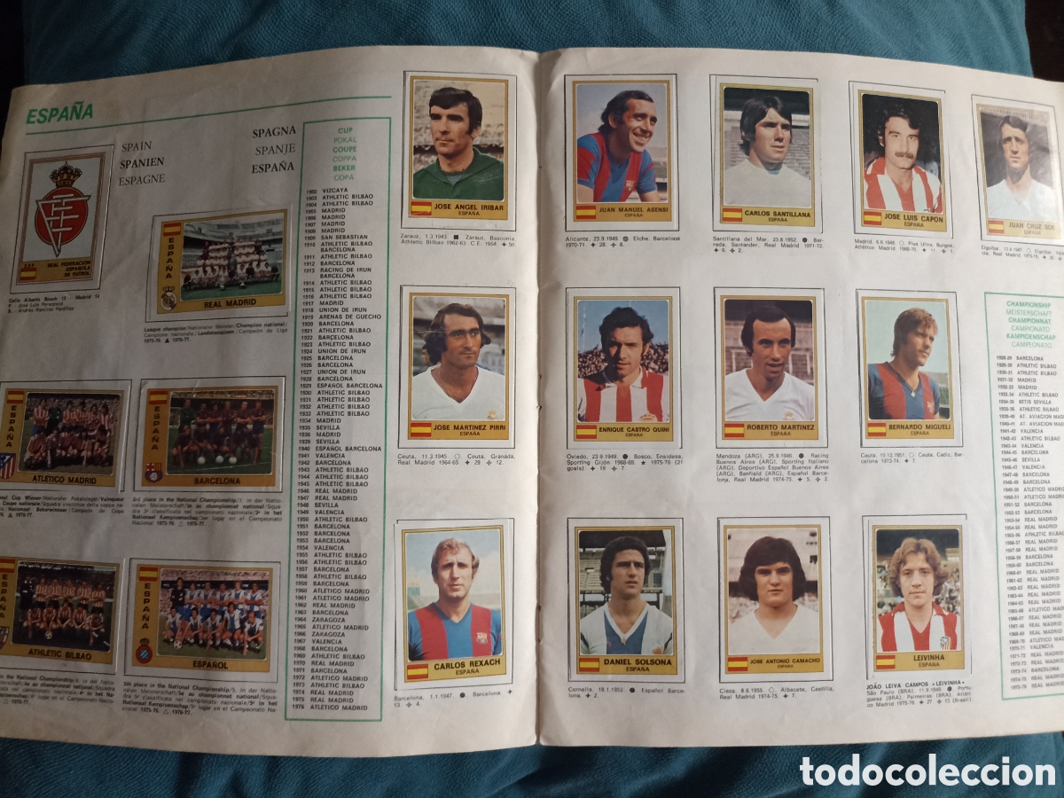 &Aacute;lbum de f&uacute;tbol completo: Euro Football 1976 - 77 album completo Panini