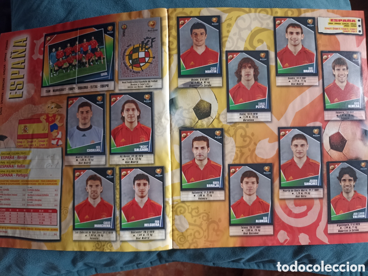 &Aacute;lbum de f&uacute;tbol completo: Euro 2004 Portugal album completo Panini