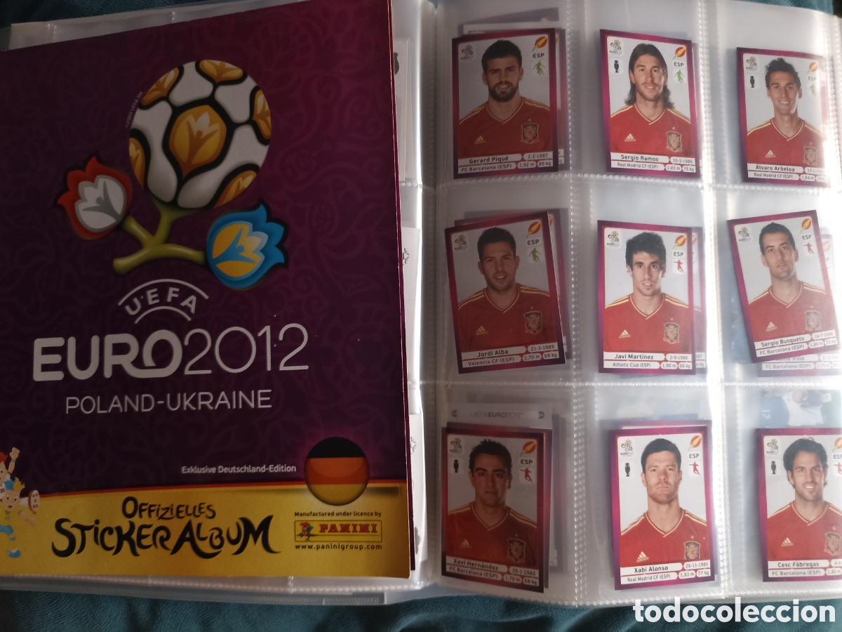 &Aacute;lbum de f&uacute;tbol completo: Euro 2012 album completo Panini