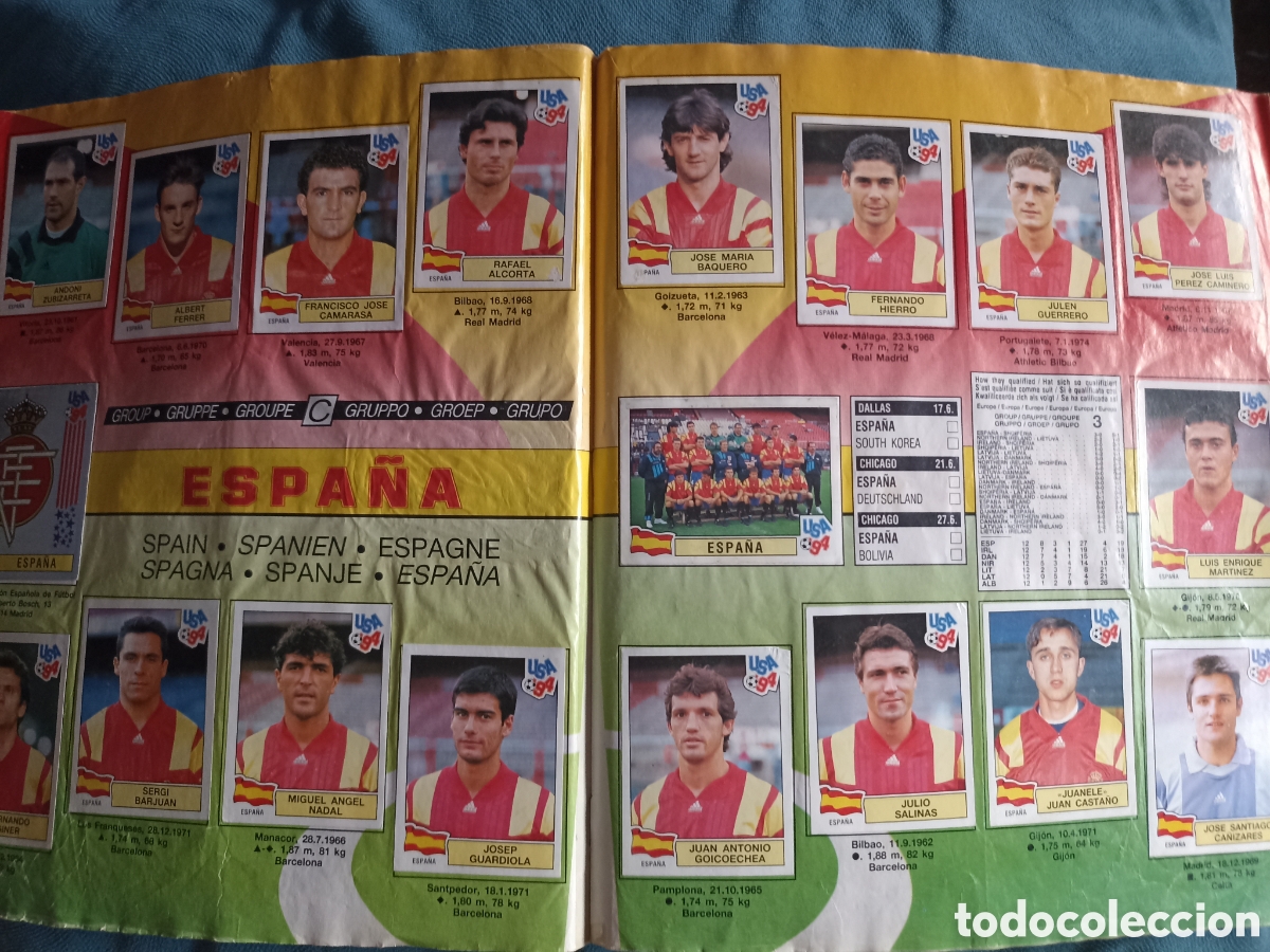 &Aacute;lbum de f&uacute;tbol completo: USA 94 Album completo Panini