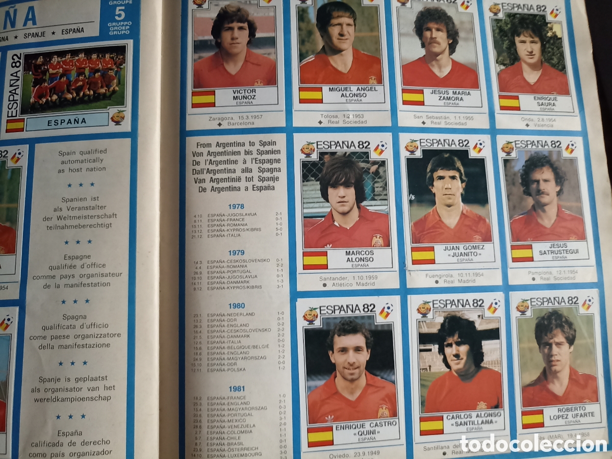 &Aacute;lbum de f&uacute;tbol completo: Espa&ntilde;a 82 album completo Panini