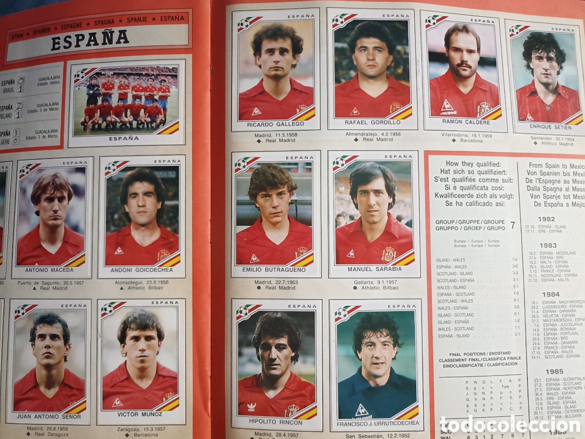 &Aacute;lbum de f&uacute;tbol completo: Mexico 86 album completo Panini