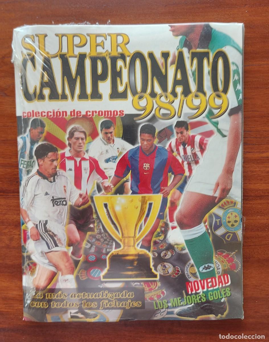 Album de football complet: SUPER CAMPEONATO 98/99 PANINI 1998/99 &Aacute;lbum vac&iacute;o y todos los cromos sin pegar sellado de editorial