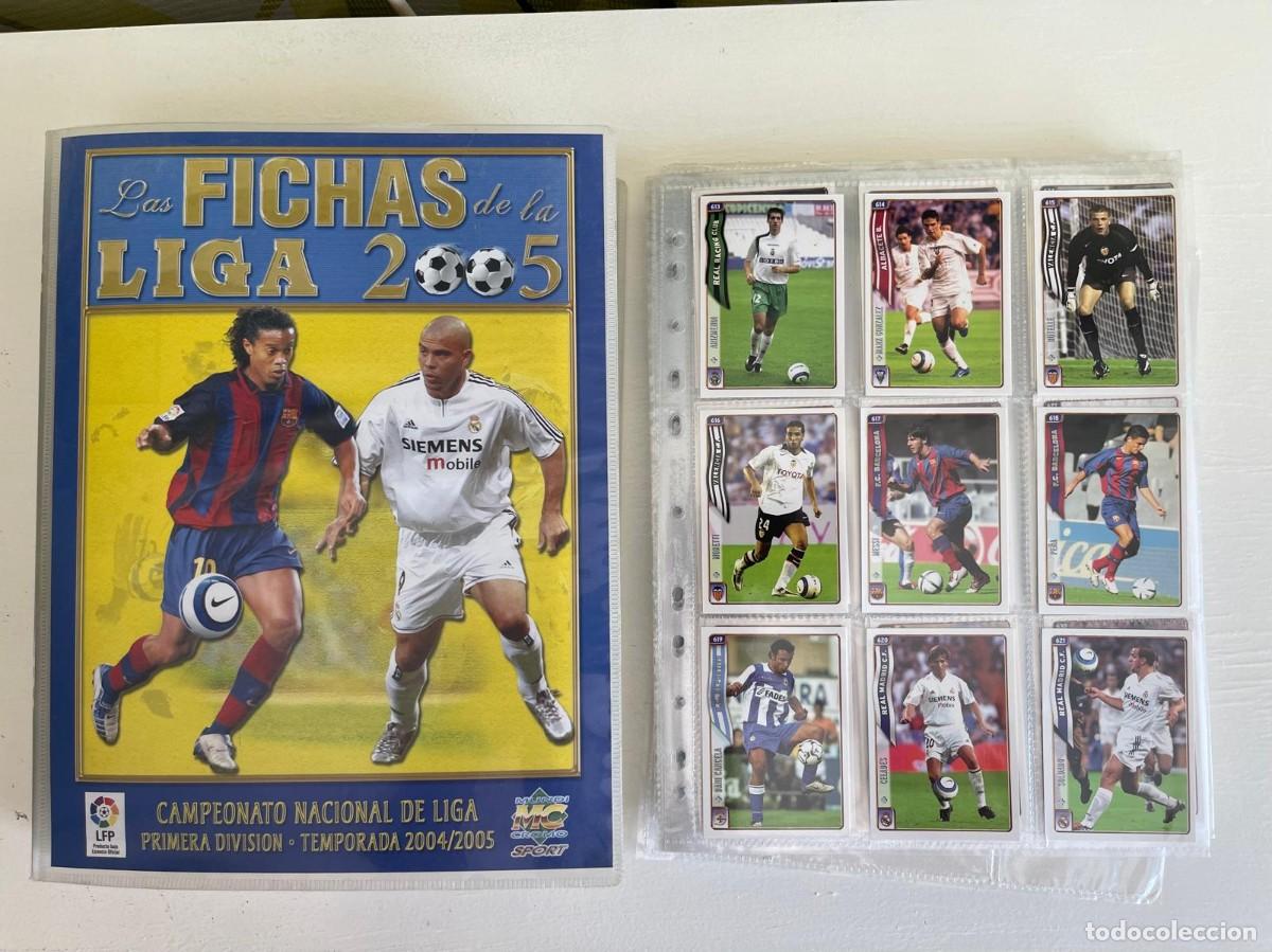 &Aacute;lbum de f&uacute;tbol completo: &Aacute;lbum Las Fichas de la Liga 2005 &ndash; Temporada 2004/2005 COMPLETO (Messi 617bis) + de 1000 cromos