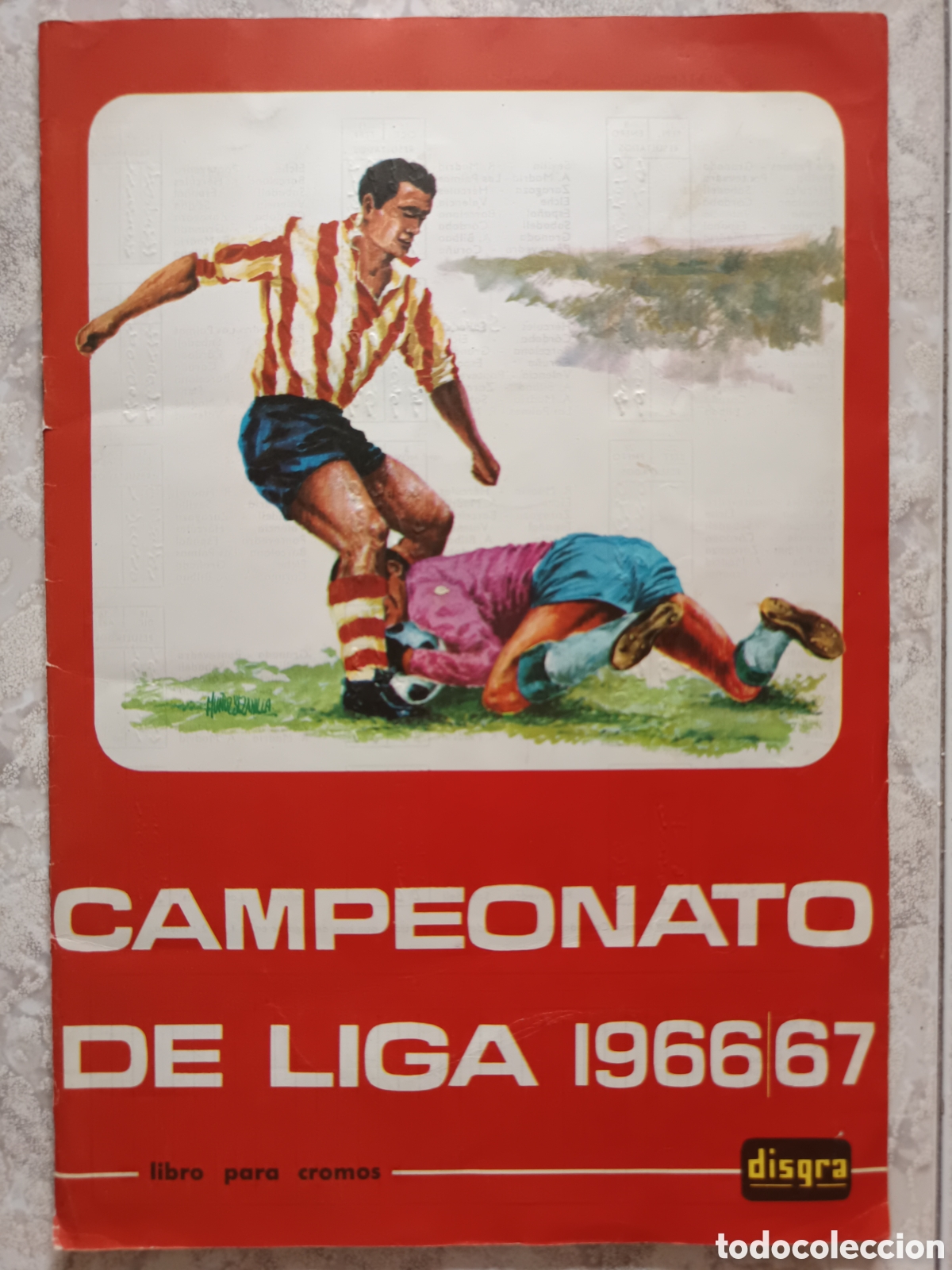 &Aacute;lbum de f&uacute;tbol completo: DISGRA ALBUM COMPLETO CAMPEONATO DE LIGA 1966-67 MUY BUEN ESTADO