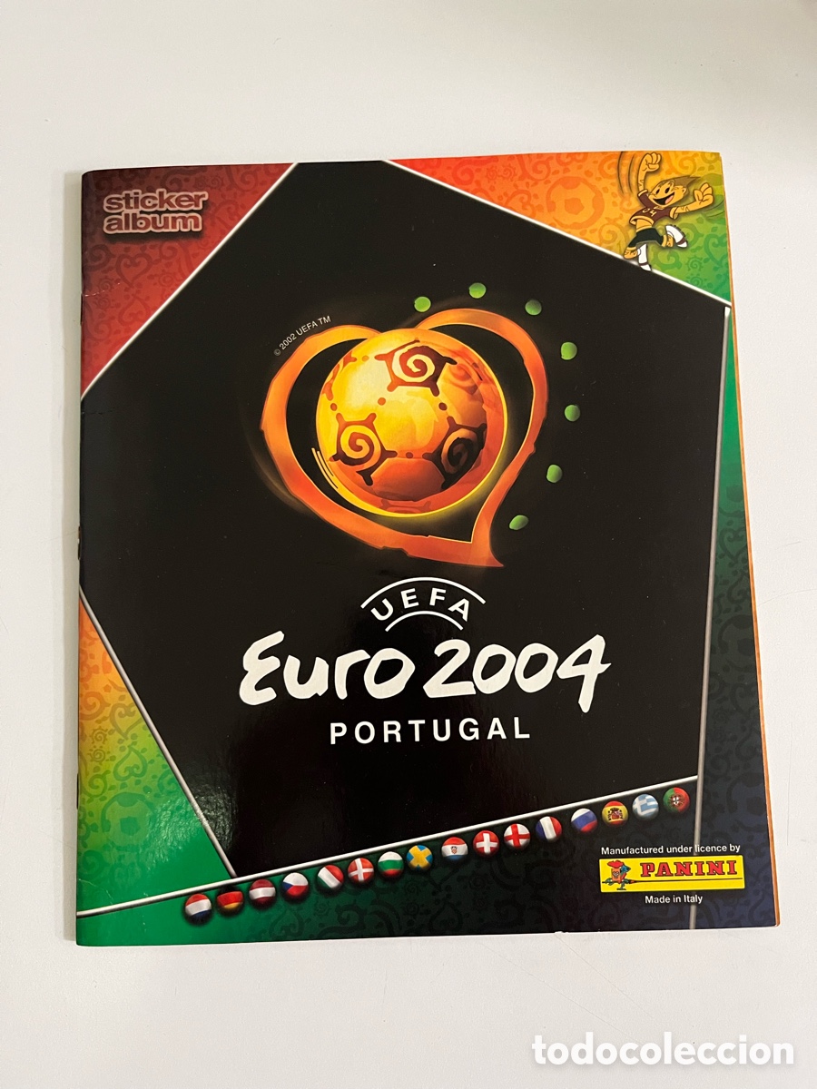 &Aacute;lbum de f&uacute;tbol completo: Album completo futbol Euro Portugal 2004-Eurocopa 2004-Panini-buen estado.