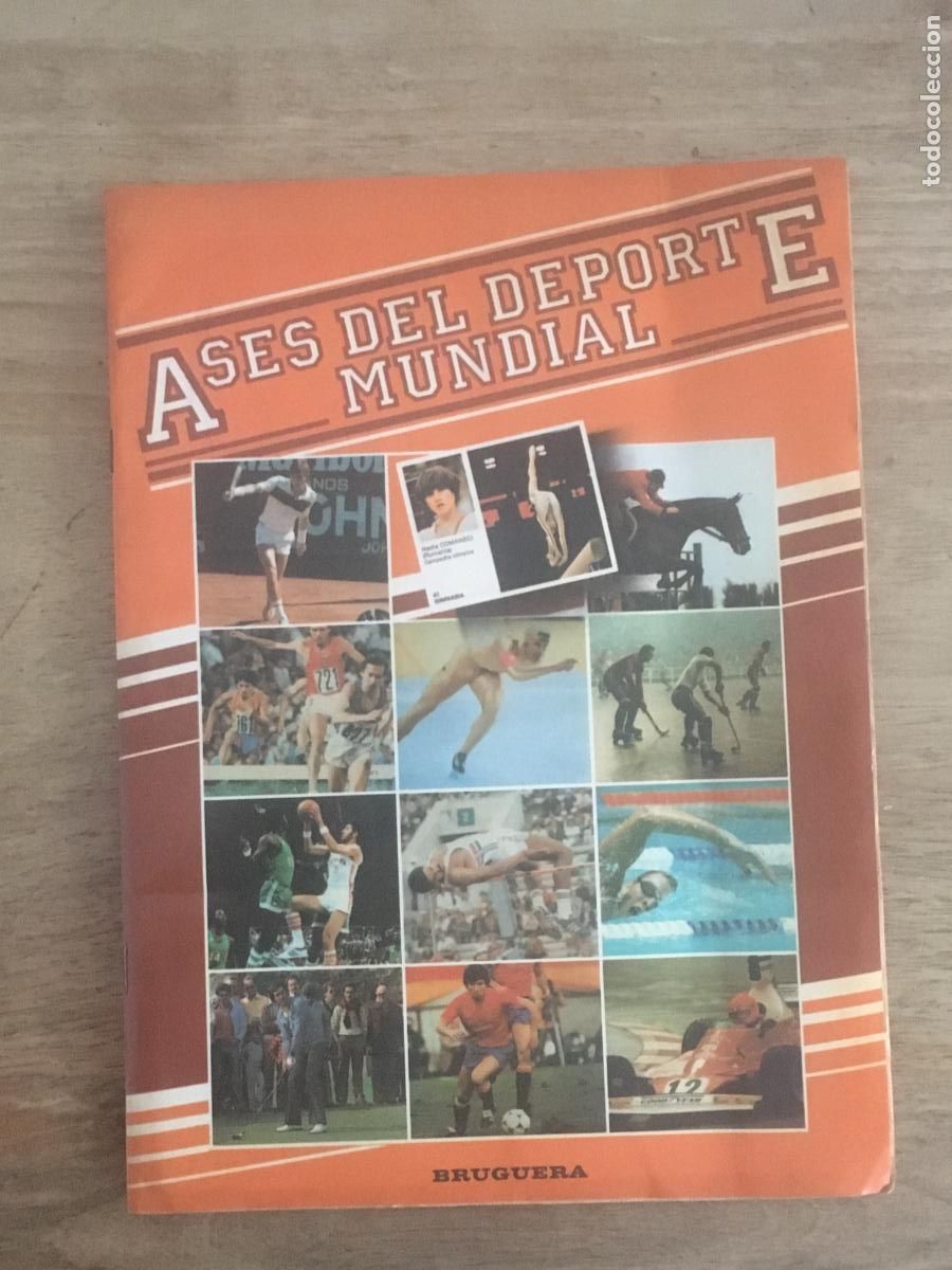 &Aacute;lbum de f&uacute;tbol completo: ases del deporte mundial maradona bruguera album de cromos completo perfecto estado como nuevo