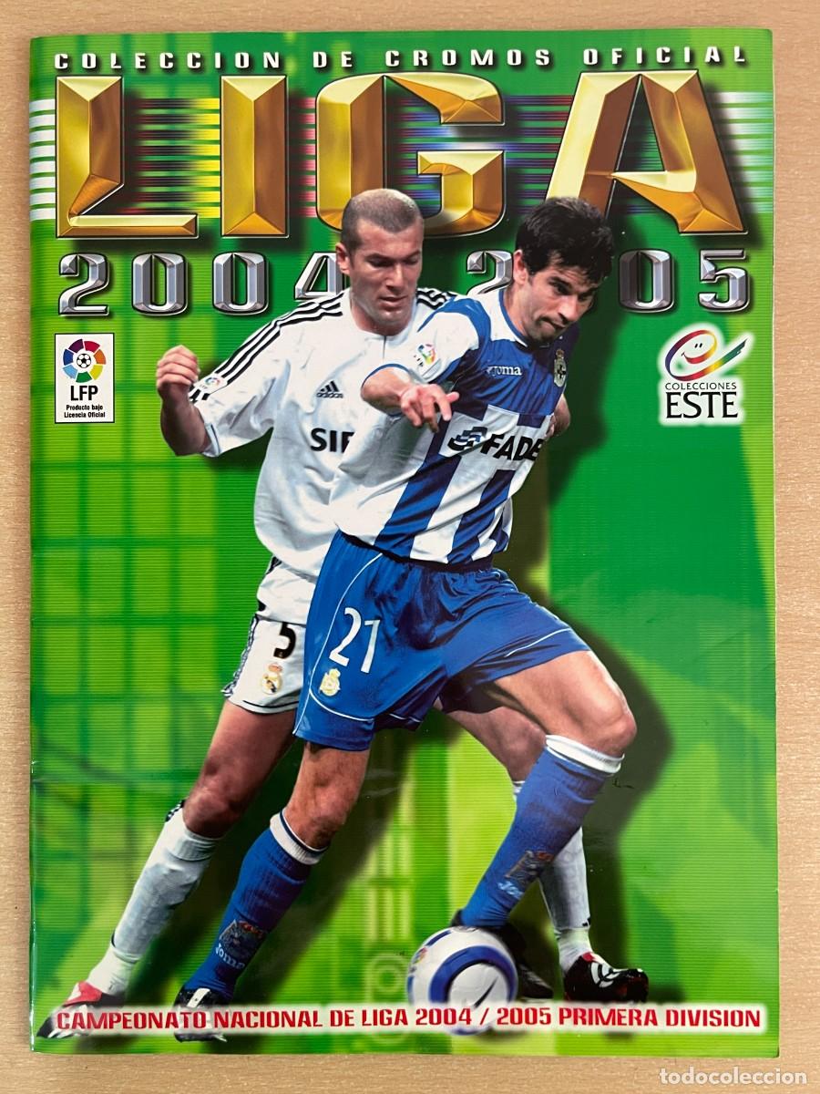 Vollst&auml;ndige Fu&szlig;ballsammelalben: 3- Album de Cromos Completo FUTBOL LIGA 2004-2005 Colecciones ESTE Primera Divisi&oacute;n LFP stickers