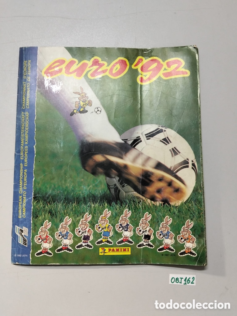 Caderneta de futebol completa: Album completo futbol Eurocopa 92-Panini-Buen estado