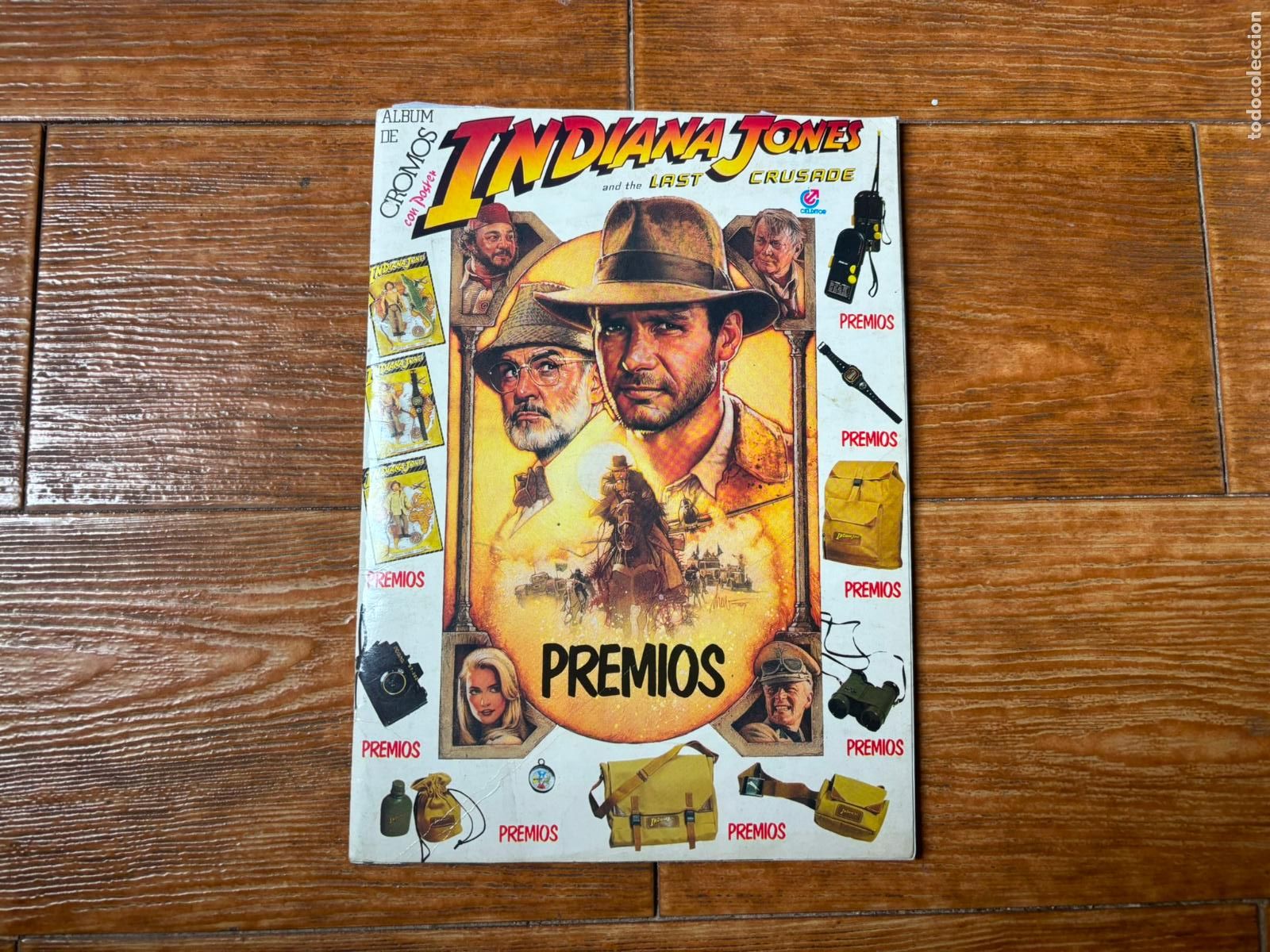 &Aacute;lbum de f&uacute;tbol completo: INDIANA JONES Y LA ULTIMA CRUZADA CELDITOR 1989 LAST CRUSADE ALBUM DE CROMOS COMPLETO CON POSTER
