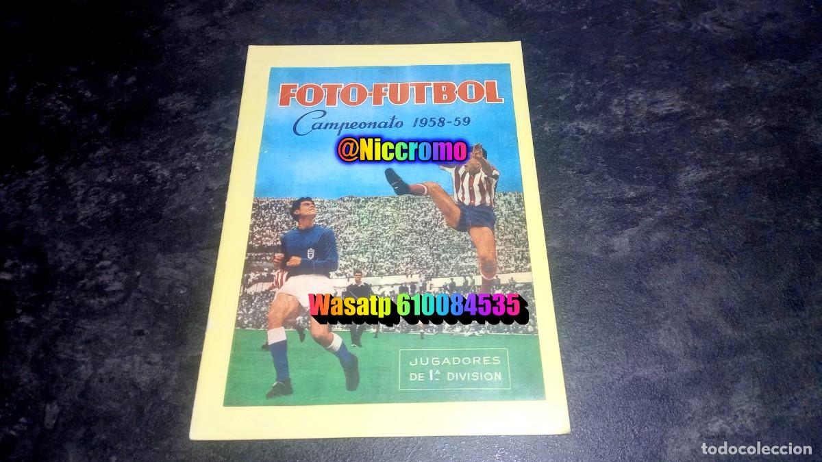 &Aacute;lbum de f&uacute;tbol completo: album tipo facs&iacute;mil cromo nilo 1958 1959 liga futbol 58 59 ver fotos niccromo