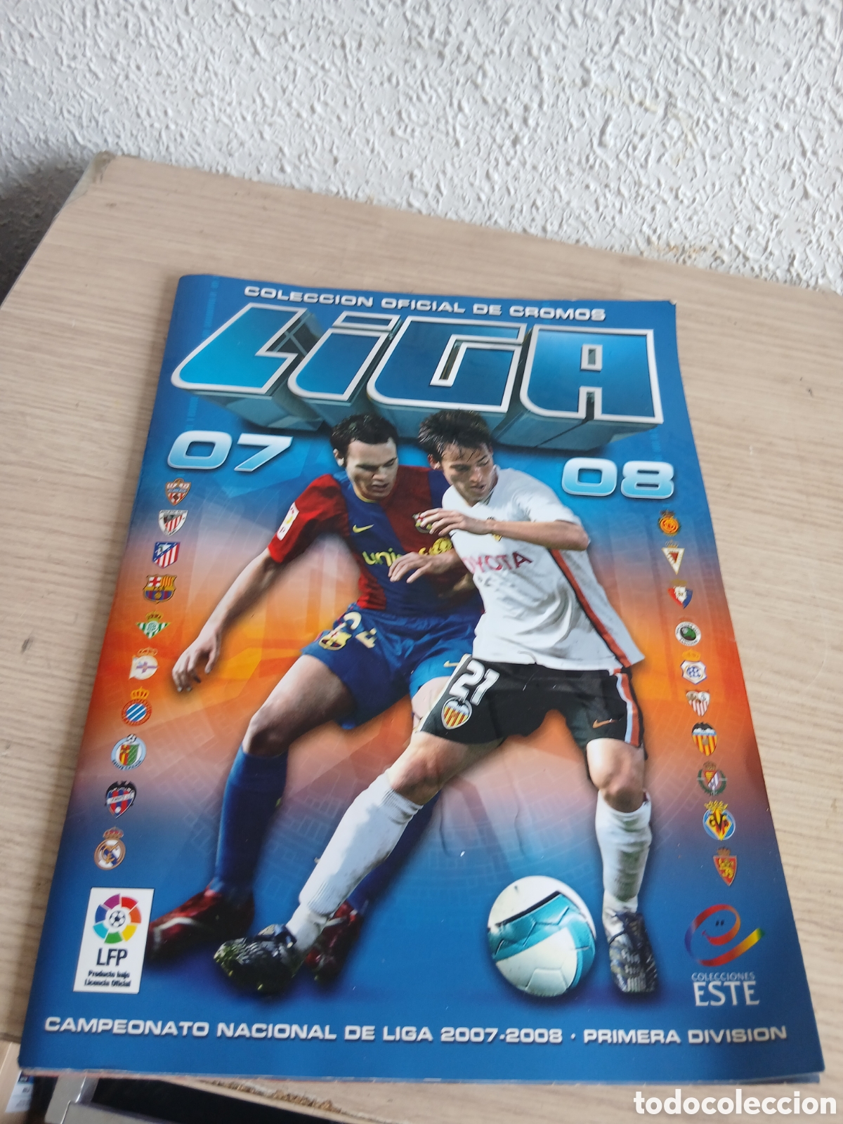 &Aacute;lbum de f&uacute;tbol completo: LIGA ESTE 07/08 COMPLETO,,VER FOTOS