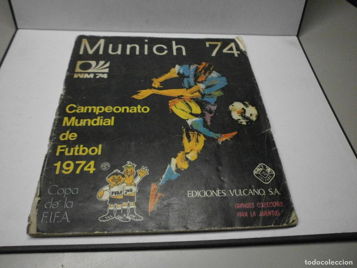 &Aacute;lbum de f&uacute;tbol completo: album completo munich 74 vulcano solo a falta de 4 cromos n&ordm; 7-43-112-342 y contraportada