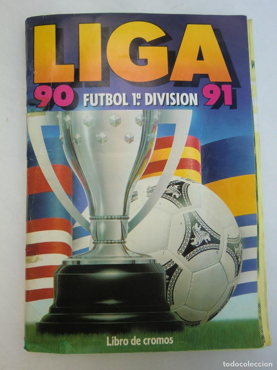 &Aacute;lbum de f&uacute;tbol completo: Album de cromos casi completo LIGA ESTE 90-91 1990-1991. Ver fotograf&iacute;as. 419 cromos