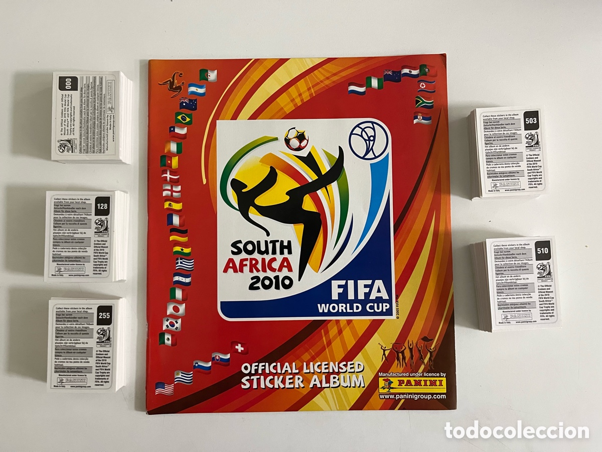 &Aacute;lbum de f&uacute;tbol completo: Album completo Campeonato mundial futbol Sudafrica 2010-World Cup-Panini-Sin pegar
