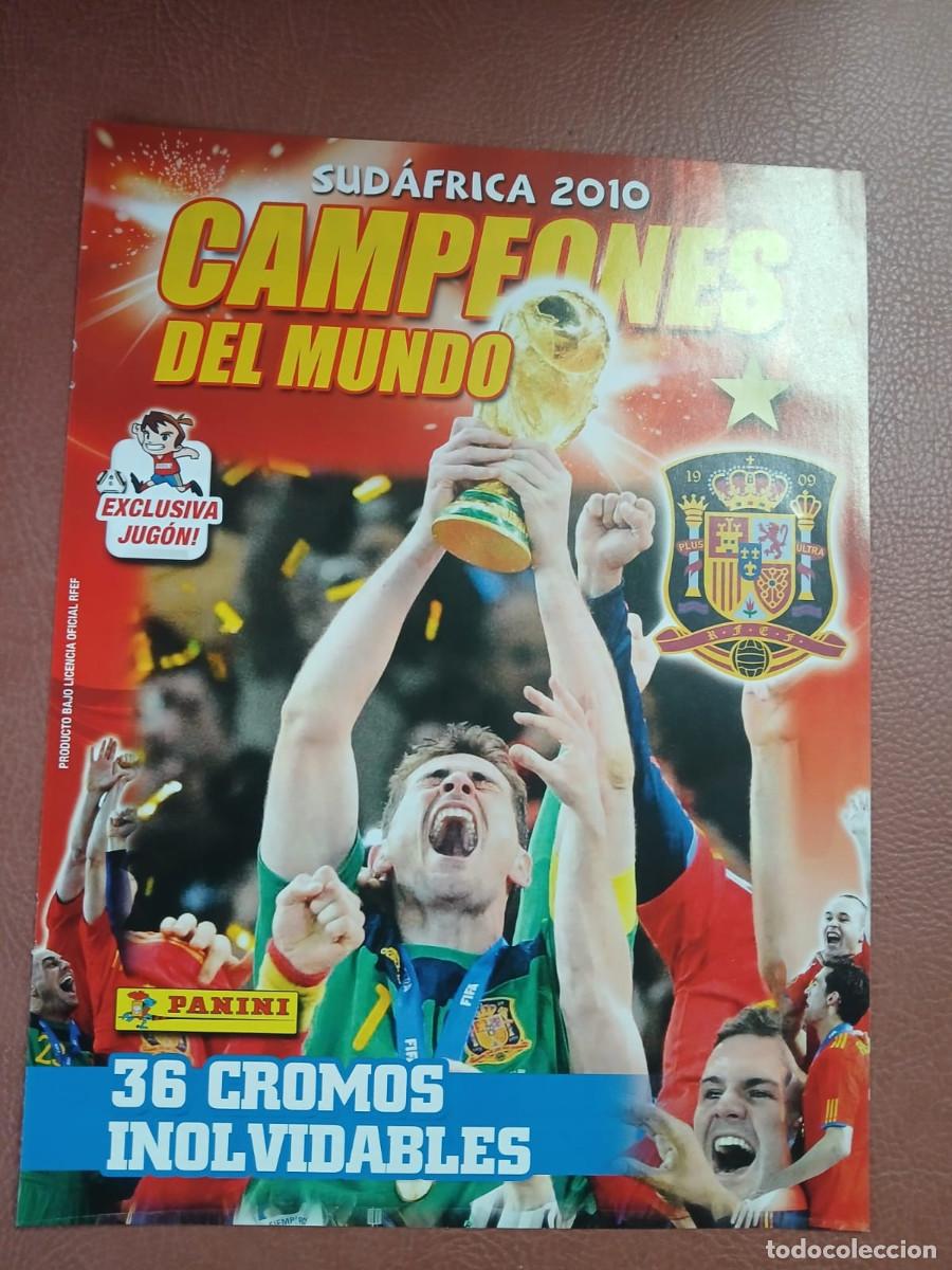 &Aacute;lbum de f&uacute;tbol completo: SUDAFRICA 2010 CAMPEONES DEL MUNDO.