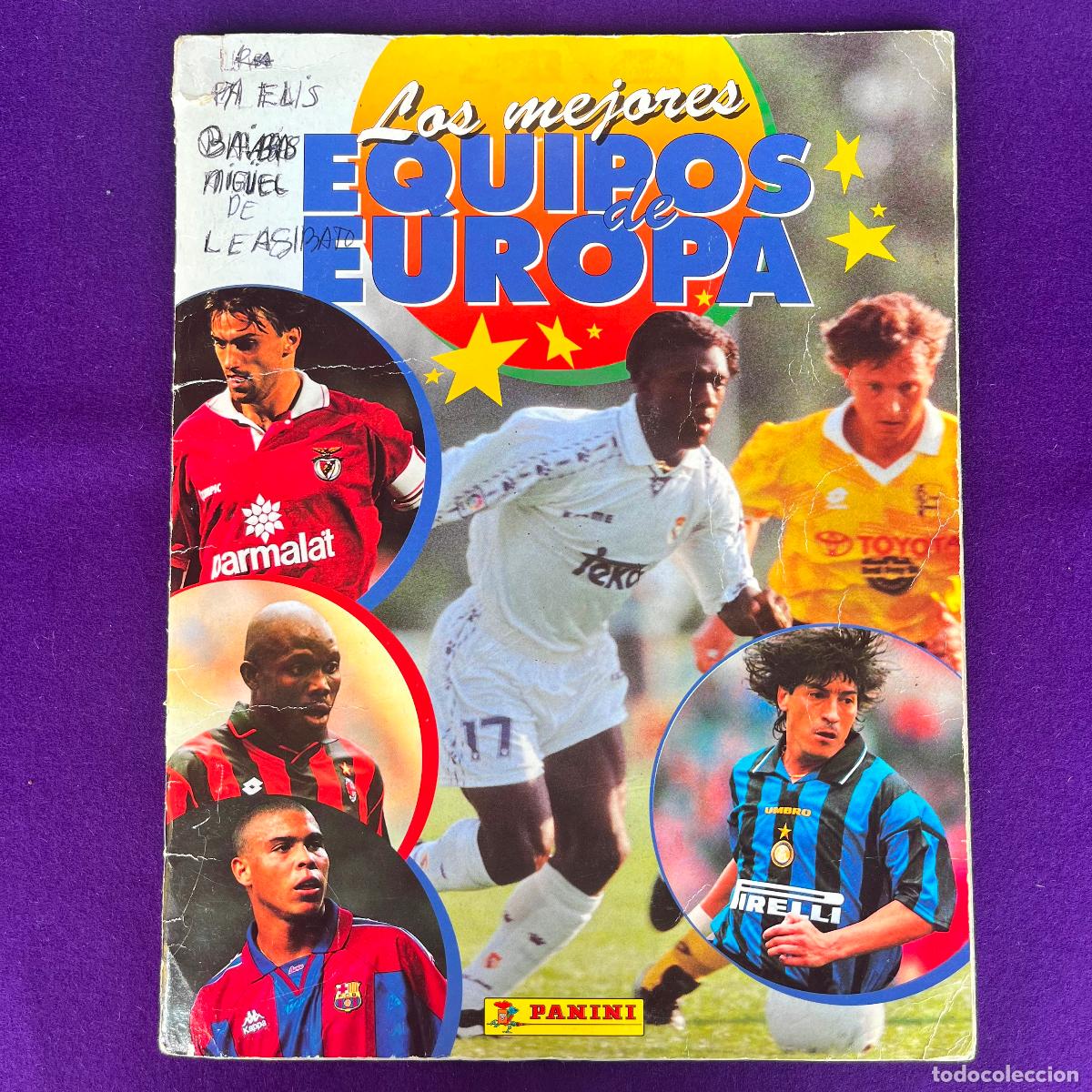 &Aacute;lbum de f&uacute;tbol completo: ALBUM DE CROMOS FUTBOL. LOS MEJORES EQUIPOS DE EUROPA. 96 97. COMPLETO. 310 CROMOS.