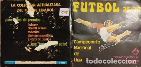 &Aacute;lbum de f&uacute;tbol completo: &Aacute;lbum 'FUTBOL 75/76' de Ed. VULCANO, muy completo con 295 cromos. Conservaci&oacute;n regular.