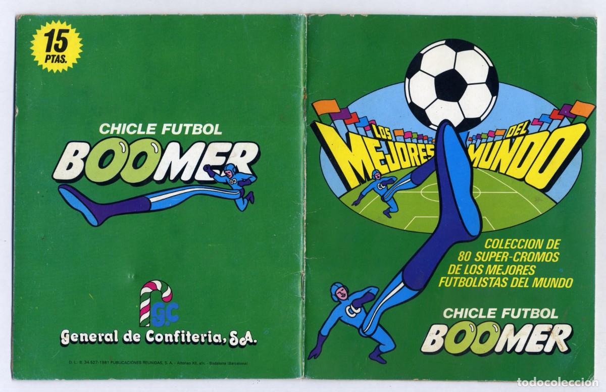 &Aacute;lbum de f&uacute;tbol completo: ALBUM LOS MEJORES DEL MUNDO - CHICLES BOOMER - 1981 - COMPLETO - BUEN ESTADO