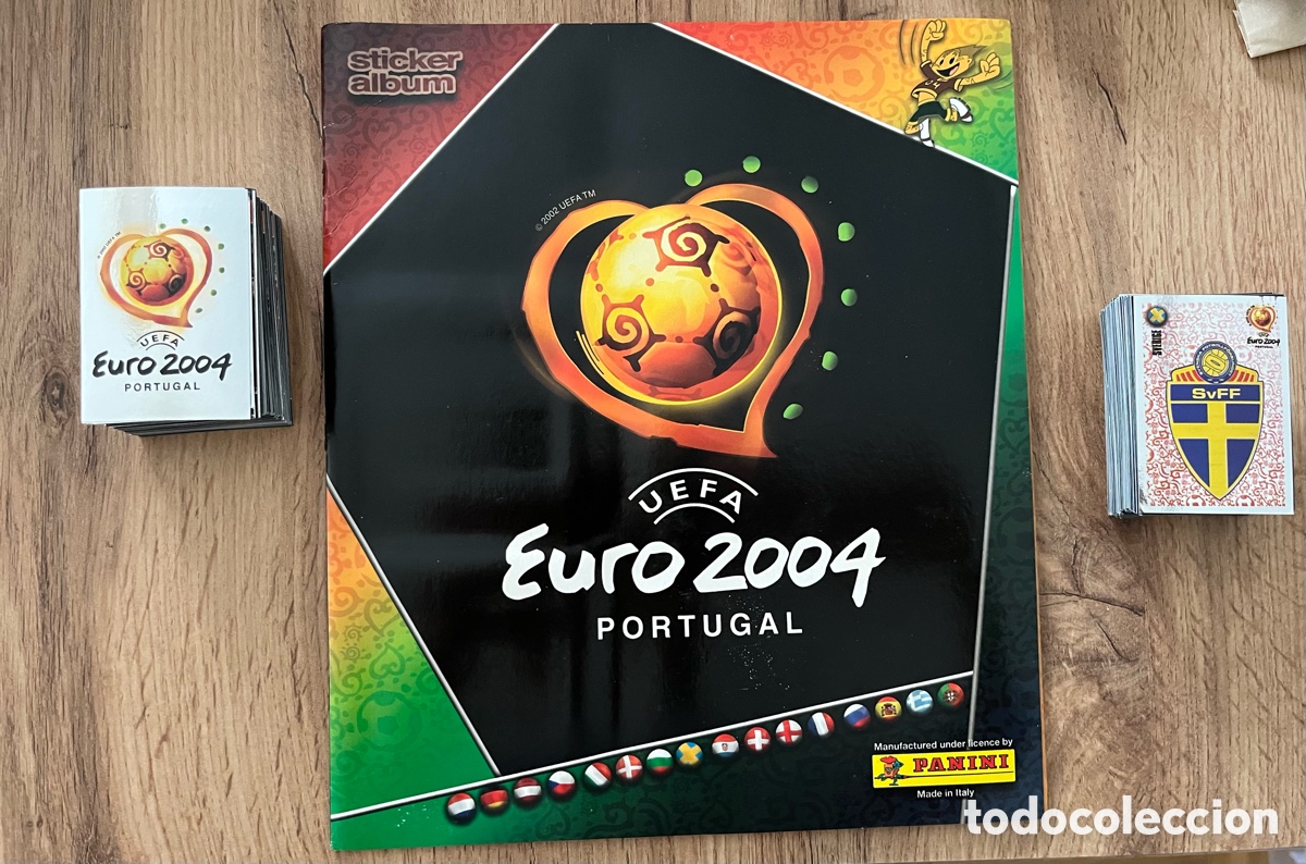 &Aacute;lbum de f&uacute;tbol completo: Coleccion completa + album Euro 2004-Panini