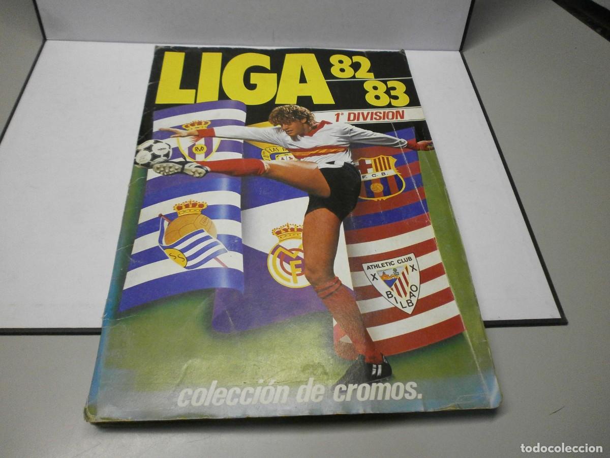 &Aacute;lbum de f&uacute;tbol completo: album completo ediciones este liga 82 83 solo faltan 4 cromos tiene 39 dobles y 26 fichajes