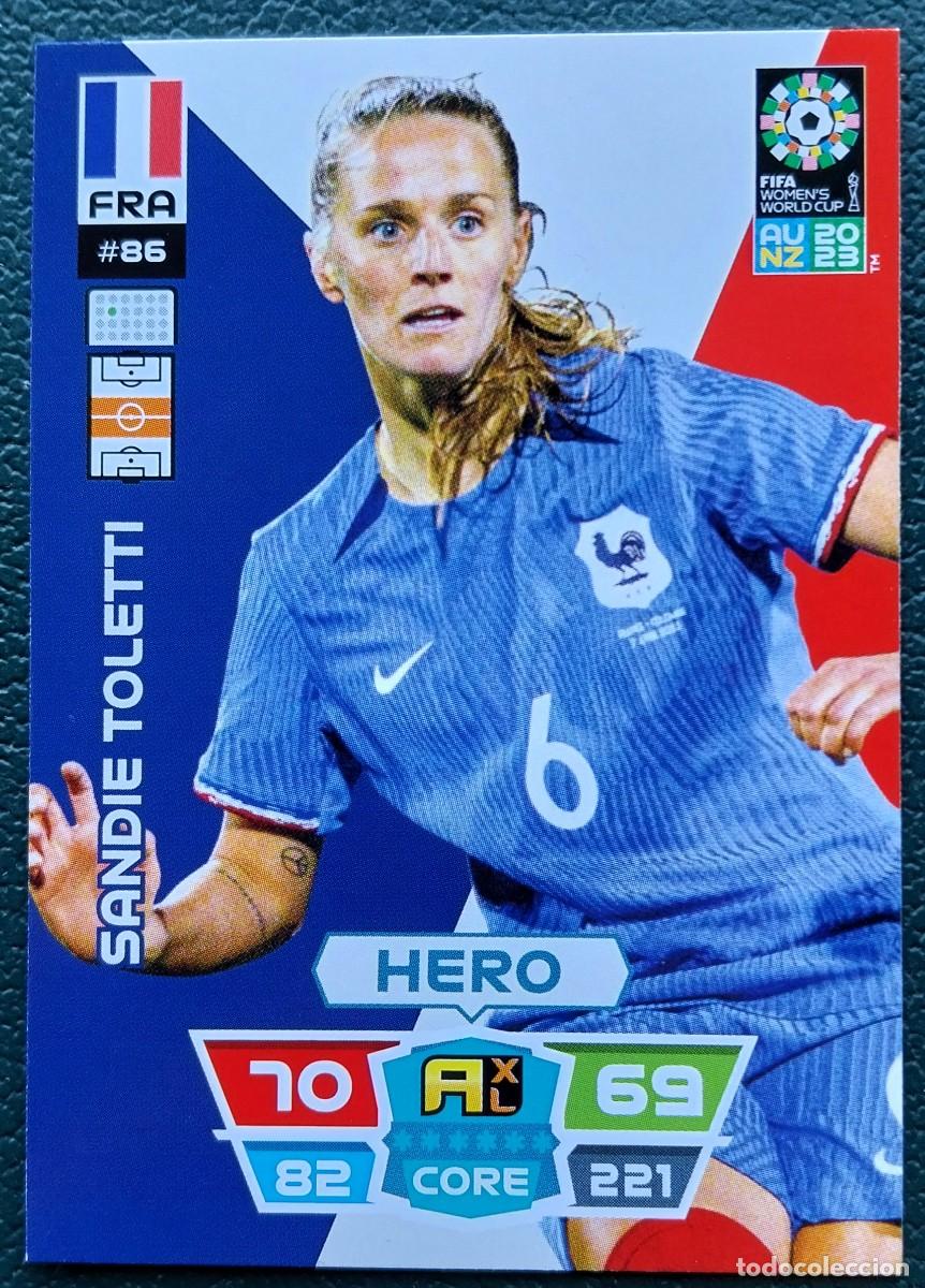 &Aacute;lbum de f&uacute;tbol completo: 86 SANDIE TOLETTI FRANCIA FICHAS ALBUM ADRENALYN FEMENINO MUNDIAL WOMEN'S WORLD AU NZ 2023