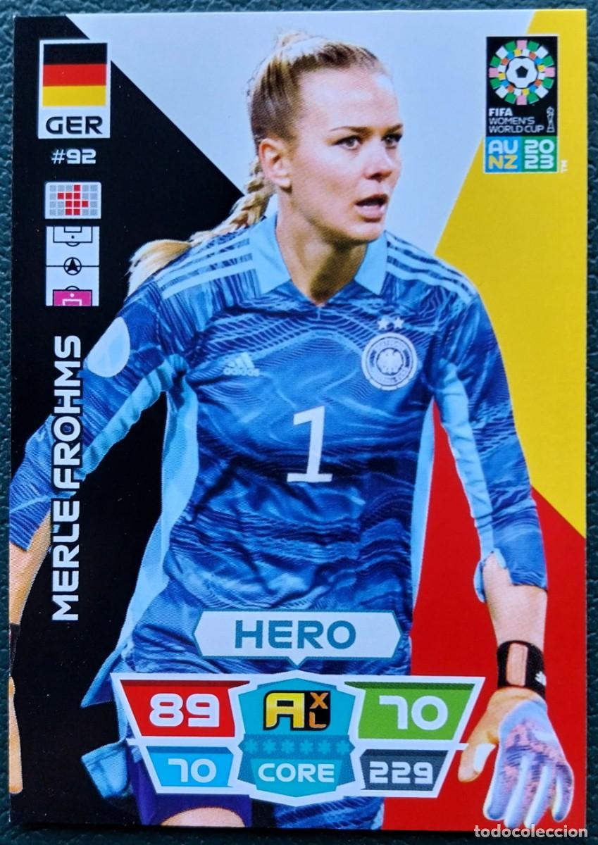 &Aacute;lbum de f&uacute;tbol completo: 92 MERLE FROHMS ALEMANIA FICHAS ALBUM ADRENALYN FEMENINO MUNDIAL WOMEN'S WORLD AU NZ 2023