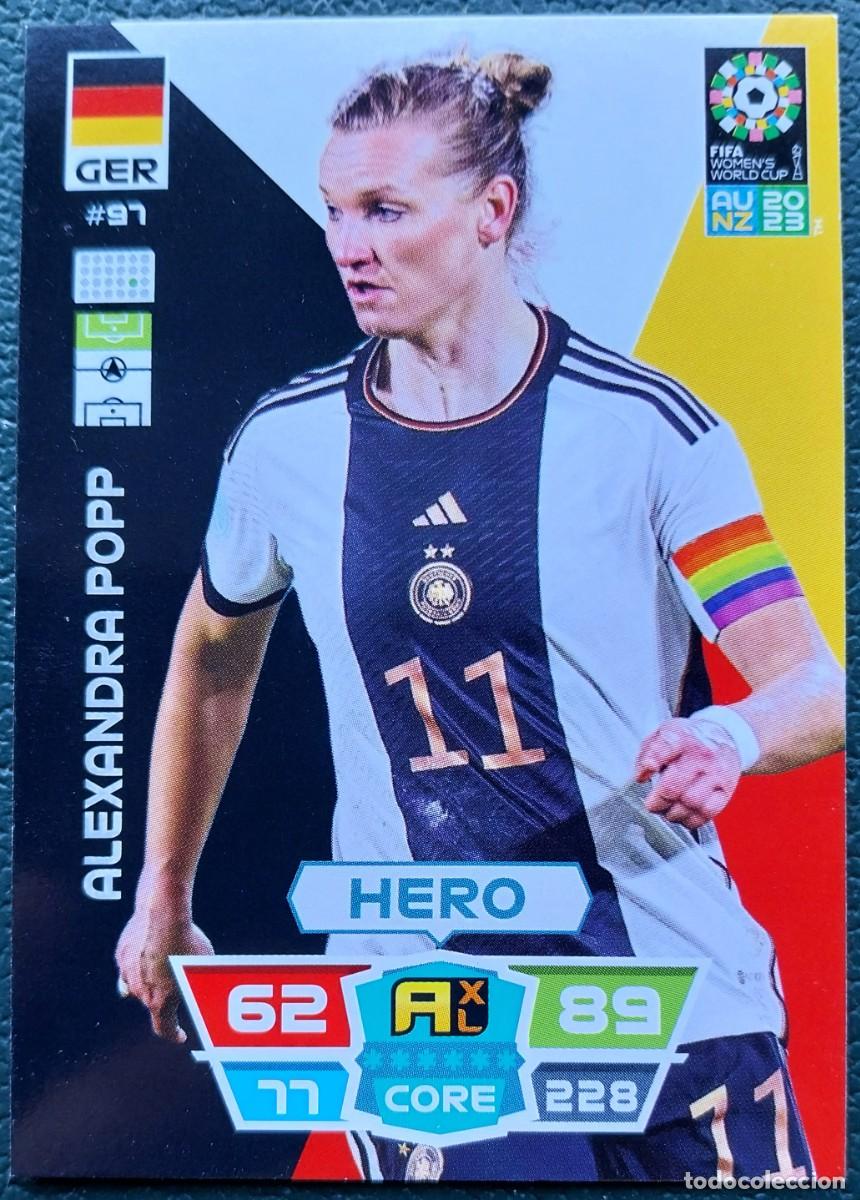 &Aacute;lbum de f&uacute;tbol completo: 97 ALEXANDRA POPP ALEMANIA FICHAS ALBUM ADRENALYN FEMENINO MUNDIAL WOMEN'S WORLD AU NZ 2023