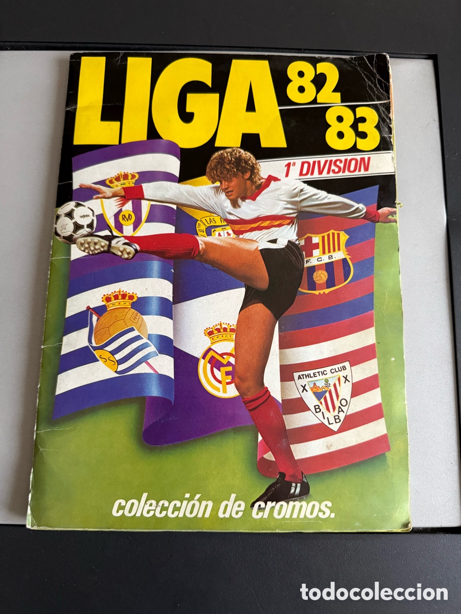 &Aacute;lbum de f&uacute;tbol completo: &Aacute;LBUM CROMOS. ESTE. LIGA 82/83. COMPLETO. Cromo por casilla
