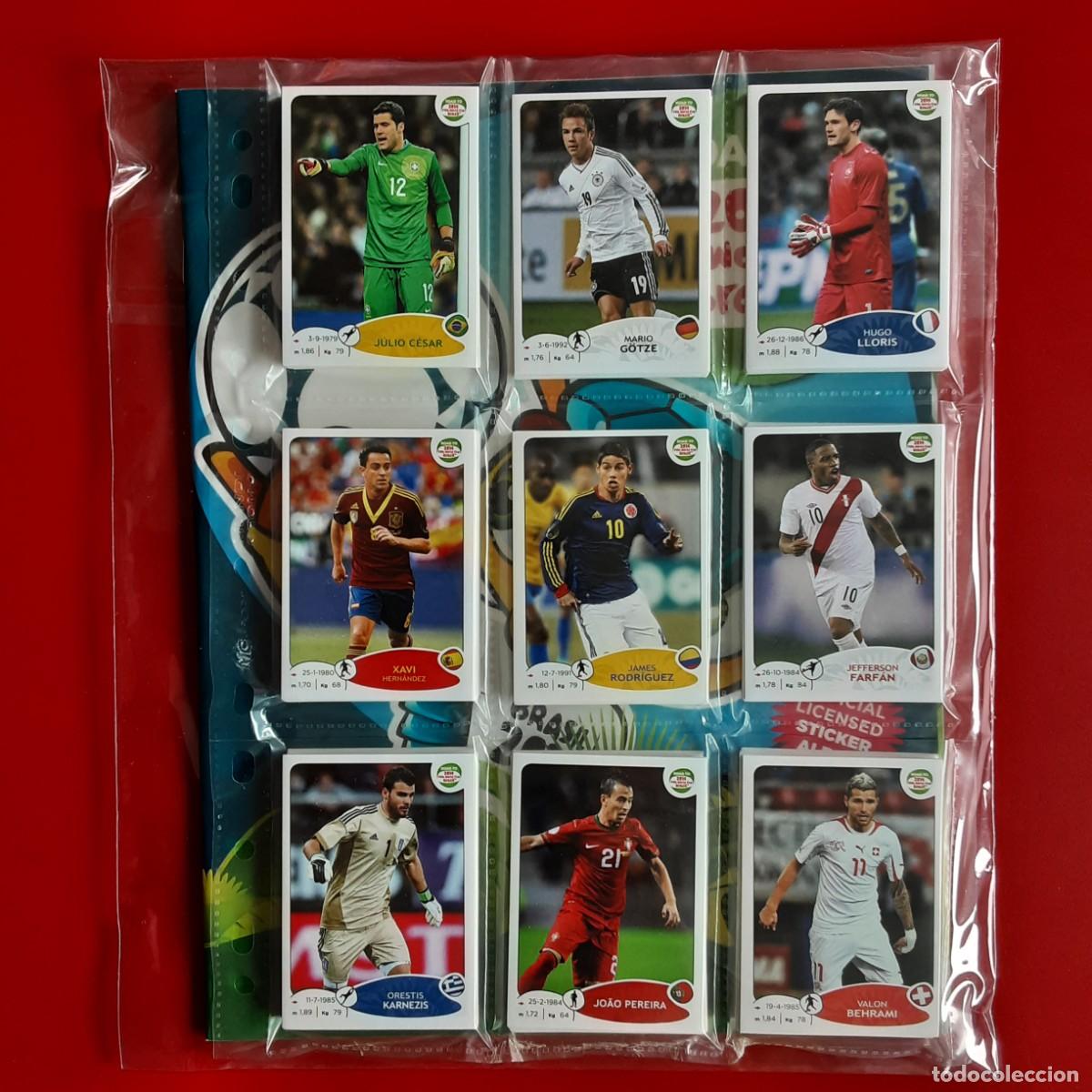 &Aacute;lbum de f&uacute;tbol completo: COLECCION COMPLETA MUNDIAL ROAD TO BRASIL 2014 PANINI SIN PEGAR MAS ALBUM VACIO(C. RONALDO,MESSI...)