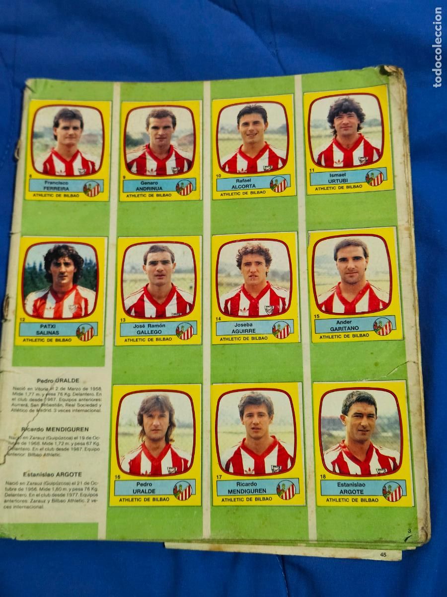 &Aacute;lbum de f&uacute;tbol completo: &Aacute;LBUM FUTBOL 89 - PRIMERA Y SEGUNDA DIVISI&Oacute;N - PANINI completo leer anuncio