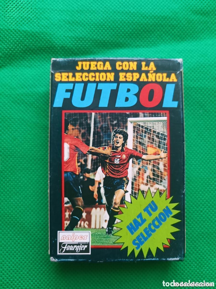 Vollst&auml;ndige Fu&szlig;ballsammelalben: Baraja de cartas Juega con la selecci&oacute;n espa&ntilde;ola de F&uacute;tbol Naipes Fournier 1996