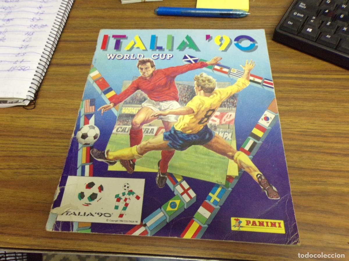 &Aacute;lbum de f&uacute;tbol completo: album cromos futbol mundial italia 90 maradona en buen estado fotos de todo