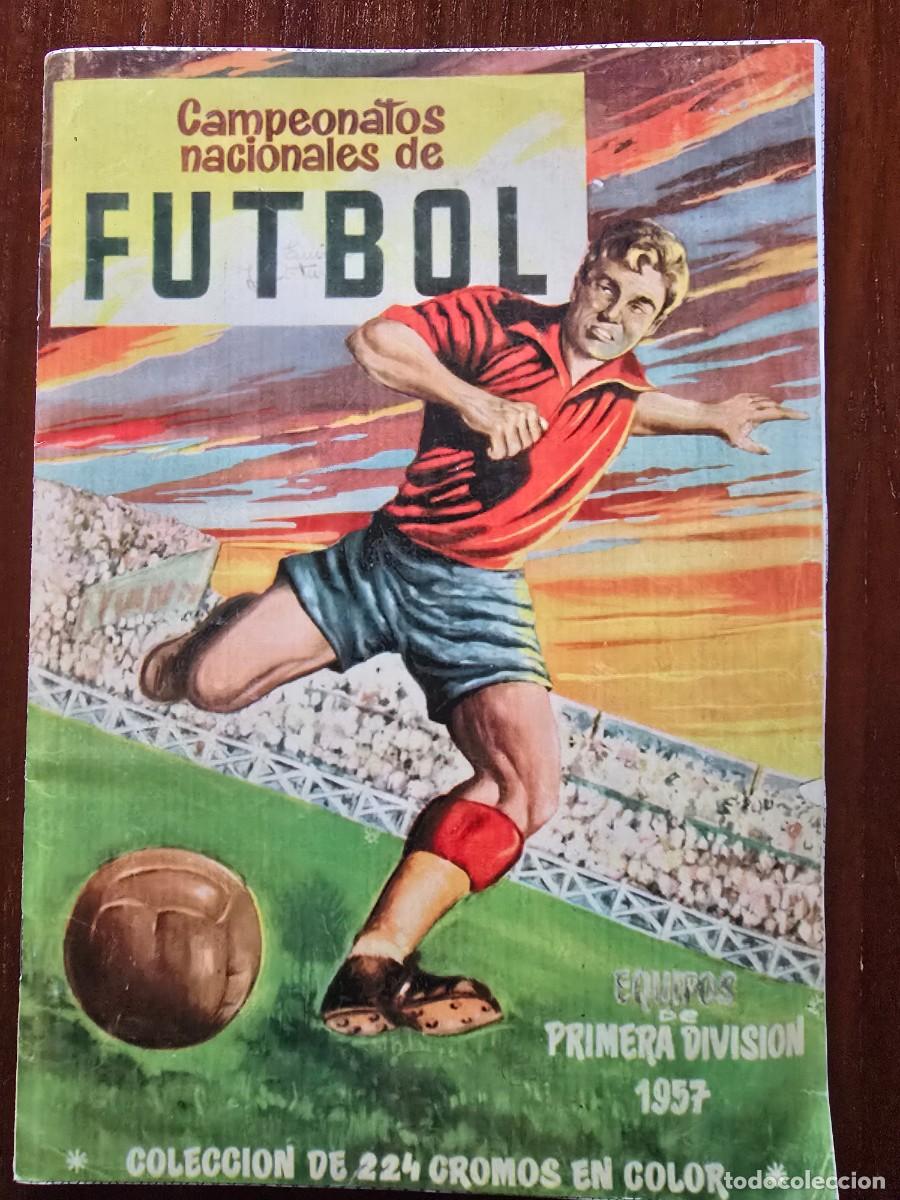 &Aacute;lbum de f&uacute;tbol completo: Campeonatos Nacionales de Futbol 1957.completo 224 cromos.Ruiz Romero.Facsimil