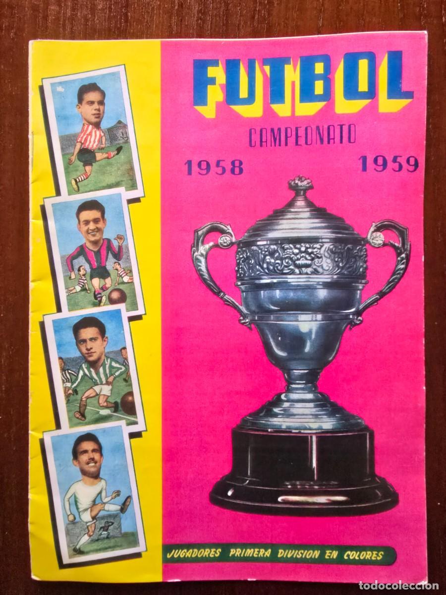 &Aacute;lbum de f&uacute;tbol completo: Album Futbol Campeonato 1958-1959.completo 192 cromos.Facsimil.cromos impresos