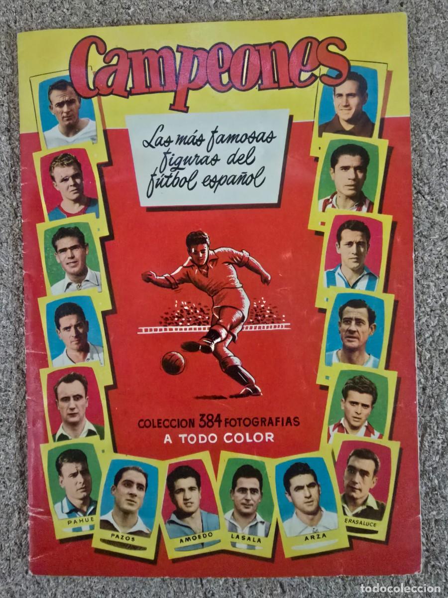 &Aacute;lbum de f&uacute;tbol completo: Album original Futbol Campeones 1955.completo.384 cromos FOTOCOPIAS.Bruguera