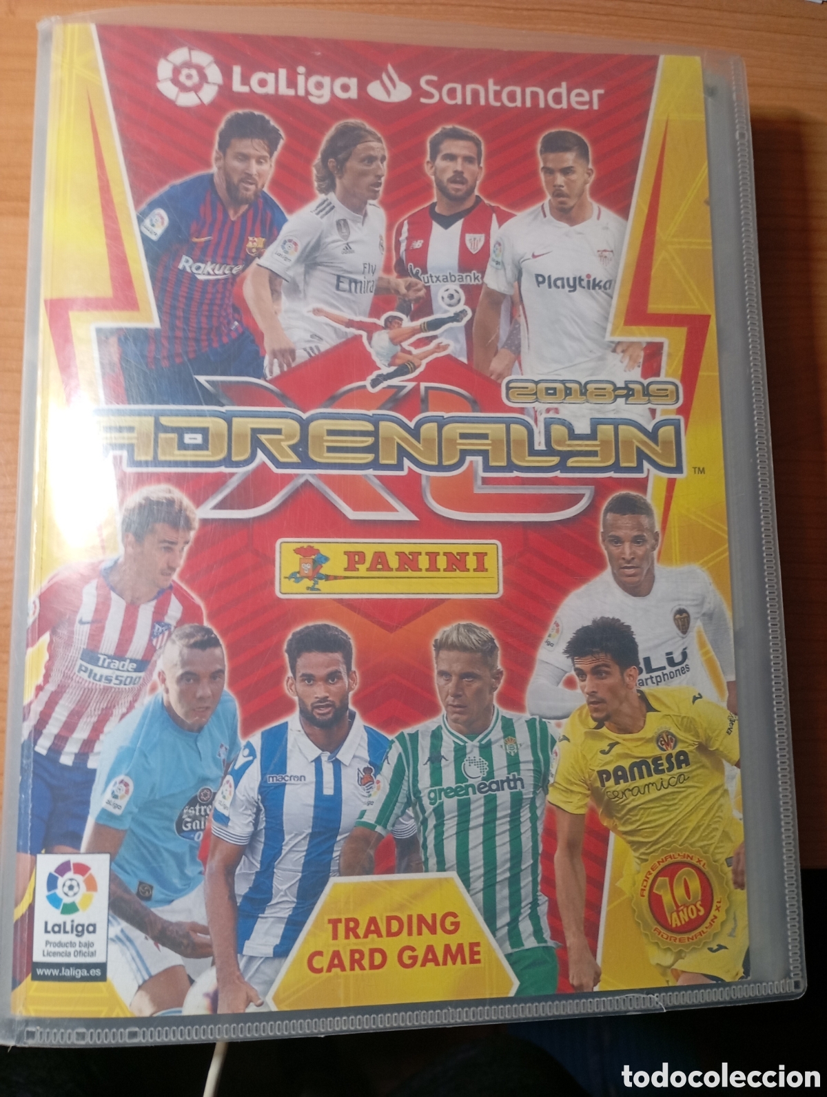 &Aacute;lbum de f&uacute;tbol completo: Album Adrenalyn XL 2018/19 575 cromos nuevos