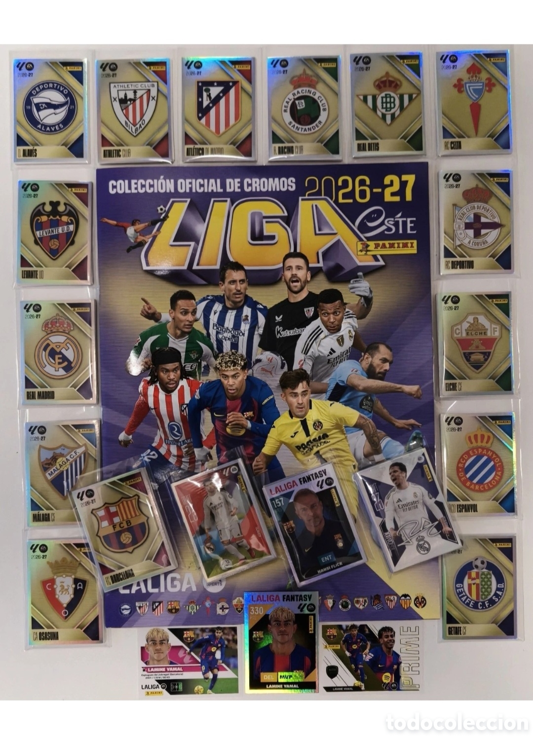 &Aacute;lbum de f&uacute;tbol completo: LIGA ESTE 26/27 - COLECCI&Oacute;N COMPLETA PRIMERA EDICI&Oacute;N: 483 CROMOS + SEGUNDA EDICI&Oacute;N