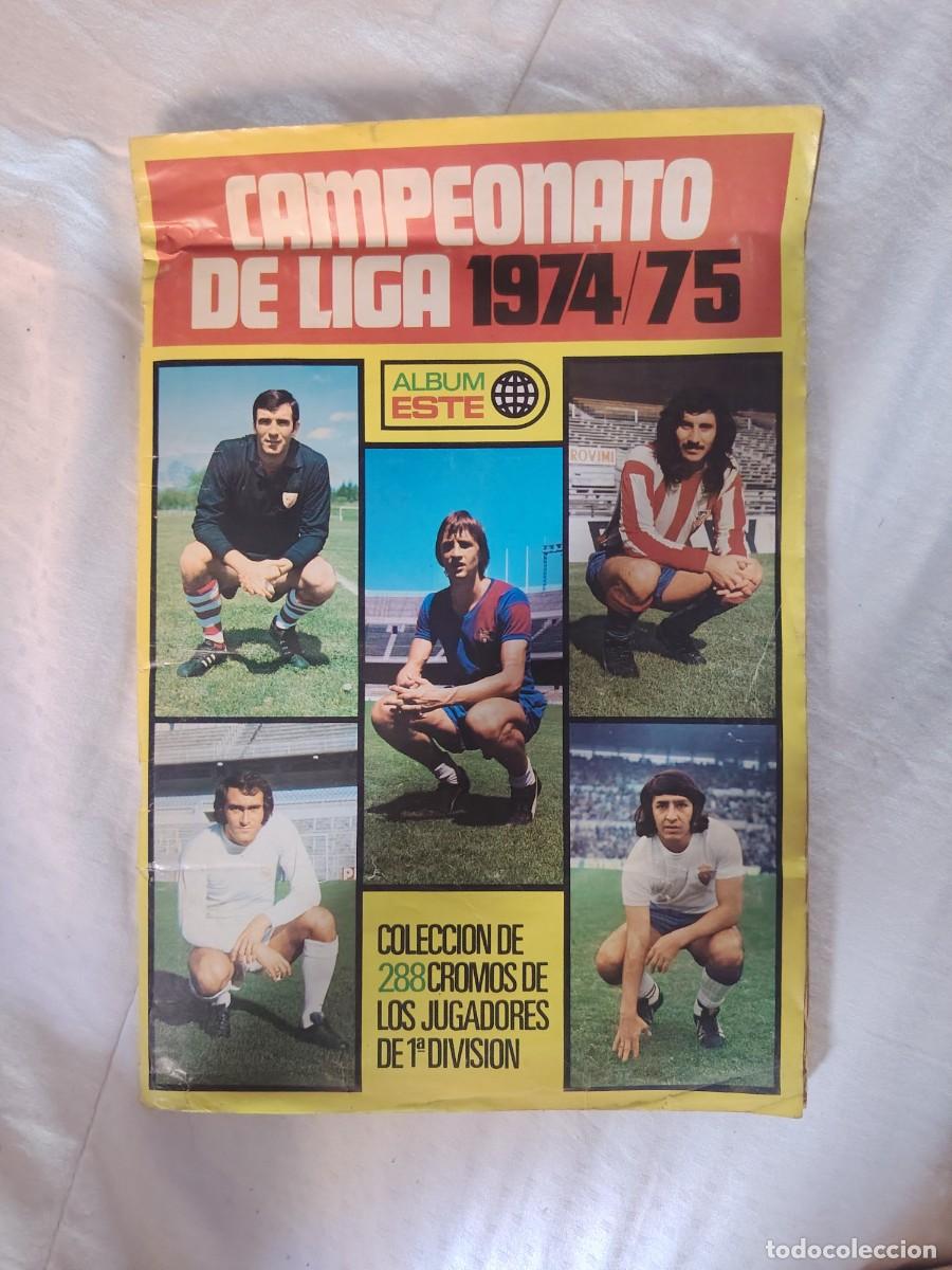 &Aacute;lbum de f&uacute;tbol completo: &Aacute;lbum Completo Liga 1974/75 Ediciones Este (Pegado en Ventanilla) - Cruyff