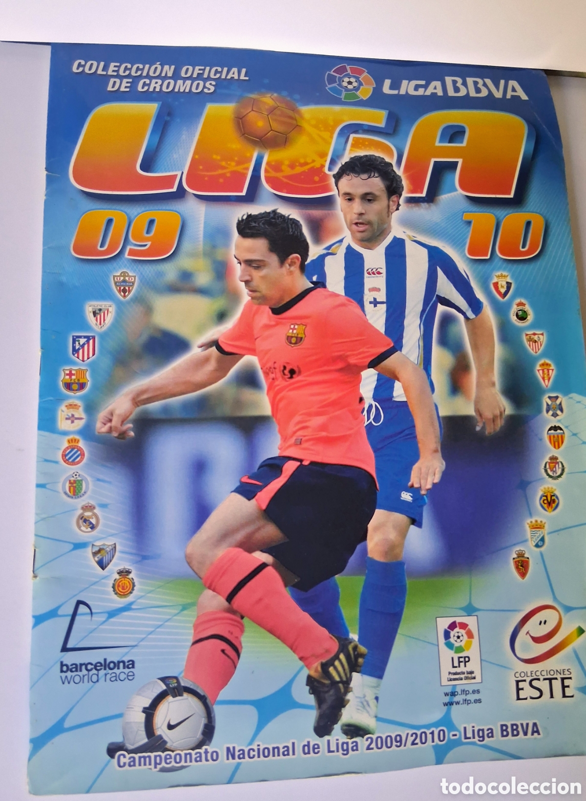&Aacute;lbum de f&uacute;tbol completo: T&iacute;tulo: &Aacute;lbum Completo Liga Este 2009/2010 (Panini) - 455 Cromos Totales (Incluye 63 Colocas)
