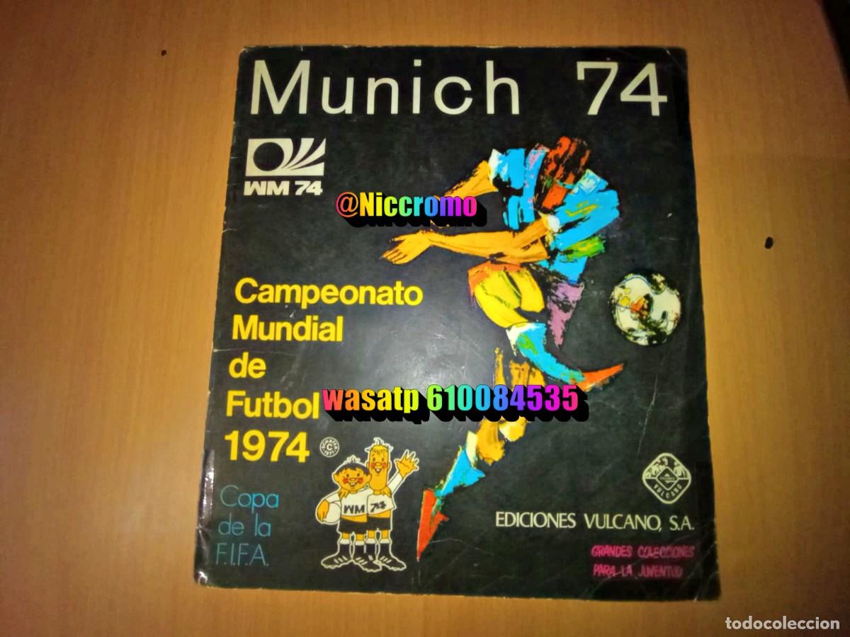 &Aacute;lbum de f&uacute;tbol completo: album completo alemania 74 panini mundial munich 1974 world cup con escritos ver fotos niccromo