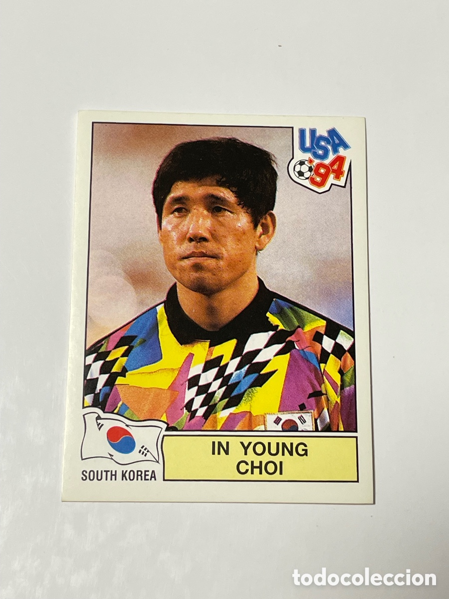 &Aacute;lbum de f&uacute;tbol completo: In Young Choi Corea del Sur Panini USA &lsquo;94 #206