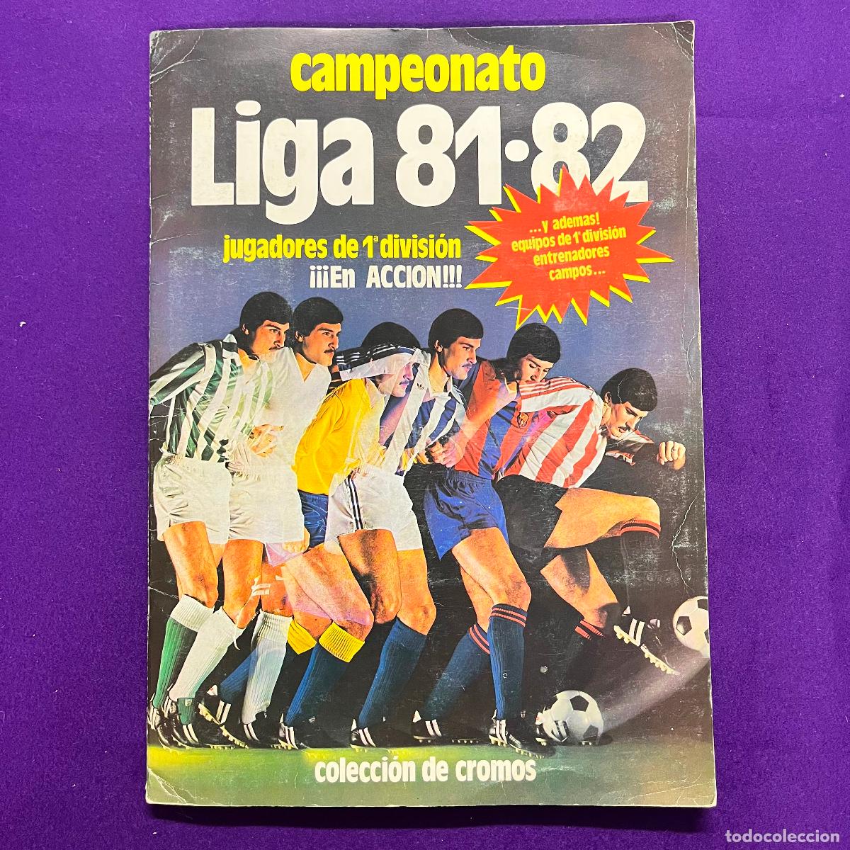 &Aacute;lbum de f&uacute;tbol completo: ALBUM DE CROMOS FUTBOL. CAMPEONATO DE LIGA 81-82. 1981-1982. EDICIONES ESTE. COMPLETO CON 321 CROMOS