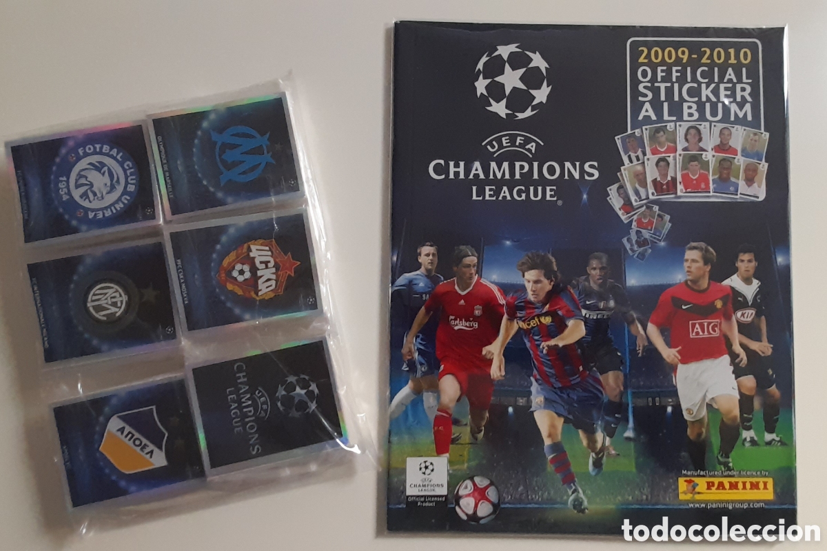 &Aacute;lbum de f&uacute;tbol completo: UEFA CHAMPIONS LEAGUE 2009/10 EDITORIAL PANINI COLECCI&Oacute;N COMPLETA