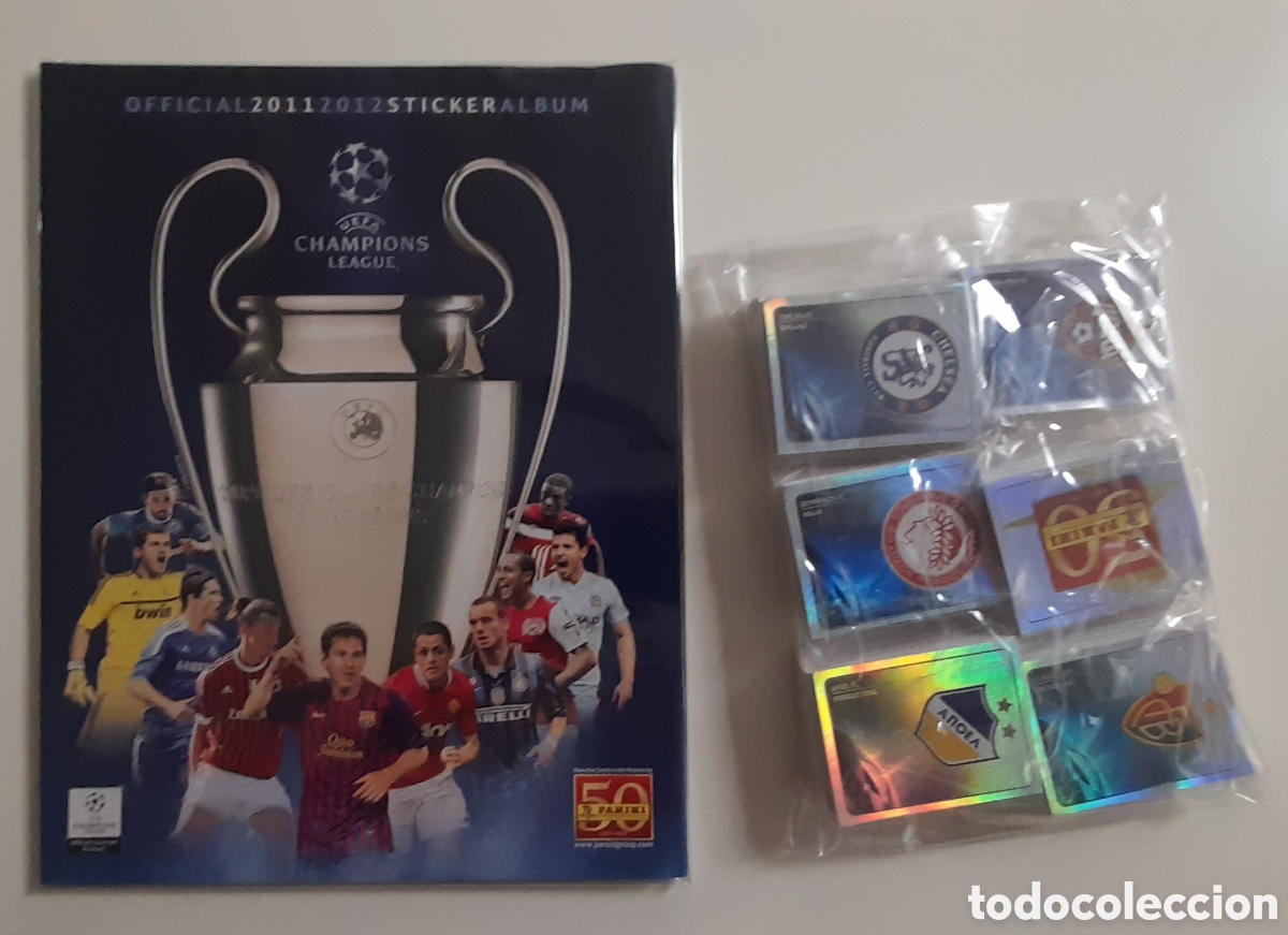 &Aacute;lbum de f&uacute;tbol completo: COLECCI&Oacute;N COMPLETA 560 CROMOS PEGADOS UEFA CHAMPIONS LEAGUE 2011/12