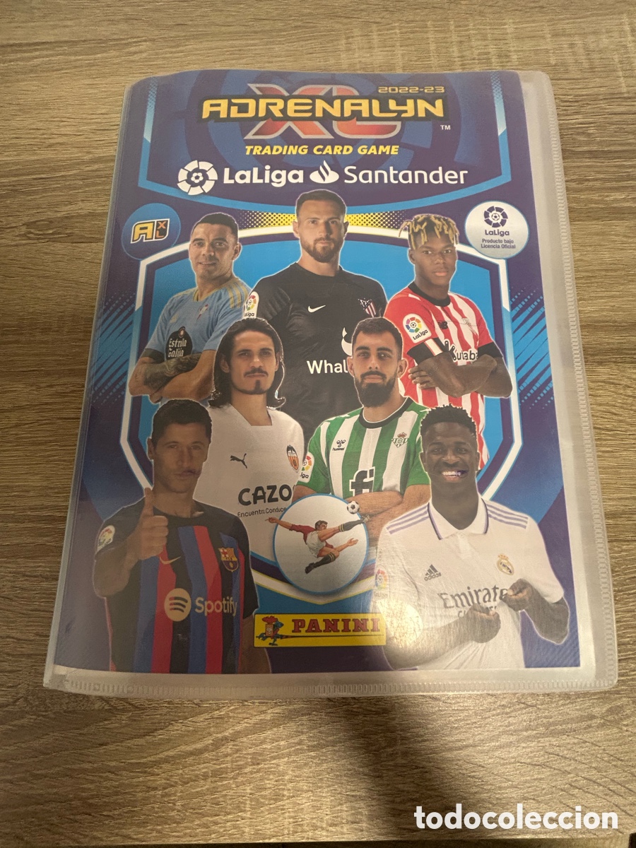 &Aacute;lbum de f&uacute;tbol completo: &Aacute;lbum Adrenalyn temporada 2022-2023 completo al 100%.