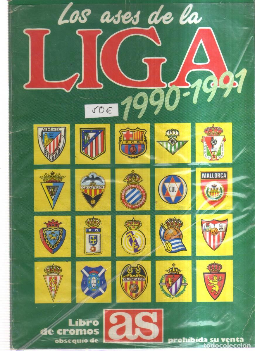 &Aacute;lbum de f&uacute;tbol completo: LOSASES DE LA LIGA 1990-1991 LIBRO DE CROMOS AS