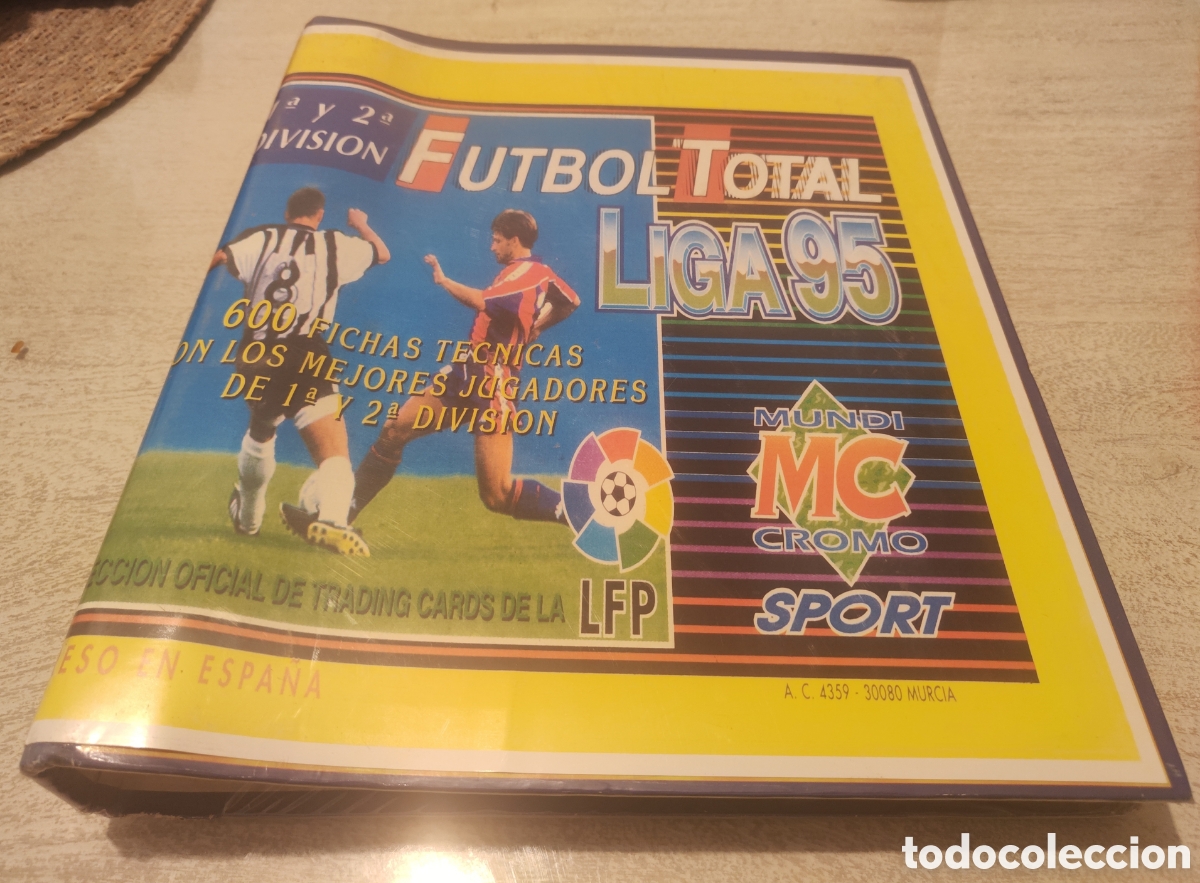 &Aacute;lbum de f&uacute;tbol completo: &Aacute;lbum archivador liga total 94 95 1994 1995 completo 302 cromos Ra&uacute;l rookie Romario